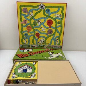 RARE SELCHOW & RIGHTER  MR. DOODLE'S DOG Board Game #59 Complete 1935